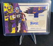 2023 Panini Immaculate Aubrey Miller Canvas Creations Auto /125 Card #CC-AMI