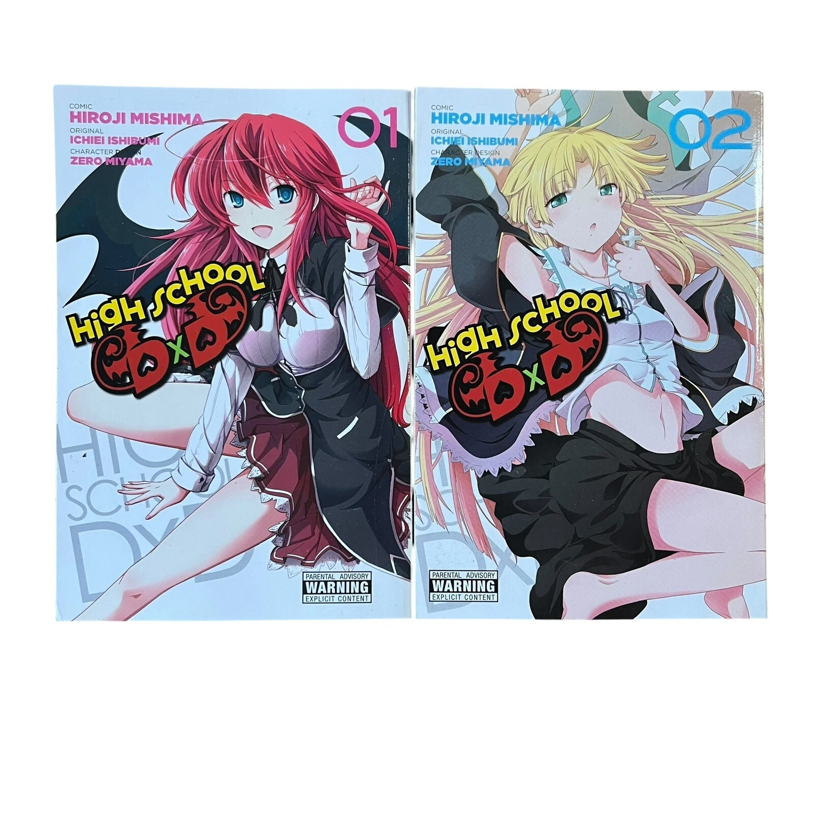 High School DXD English Manga Vol 1&2 Hiroji Mishima Yen Press Softcover cover