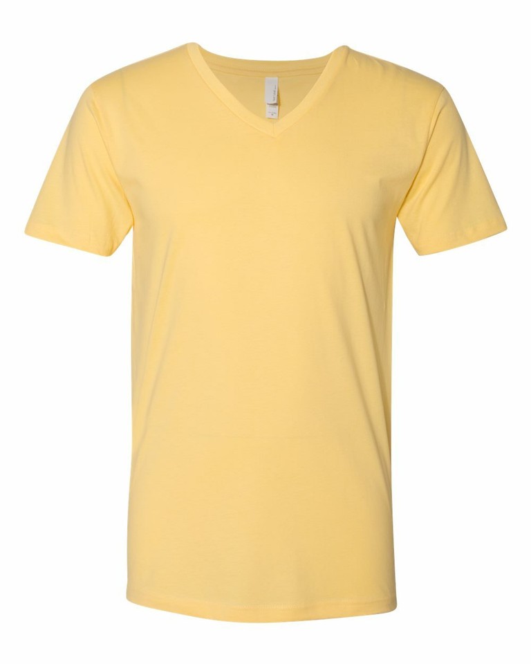 Next Level Premium Men's V-Neck T-Shirt Ultra Soft Basic Plain V Neck ...