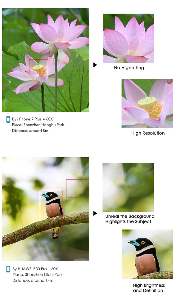 APEXEL HD 60x Zoom Telescope Lens Monocular With Retractable Stand For Outdoor - Image 4 of 4