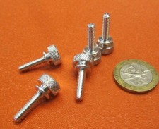 Flared Shoulder Aluminum Thumb Screw, 7/16" Dia, 8-32 x 5/8" Length, 5 Pcs