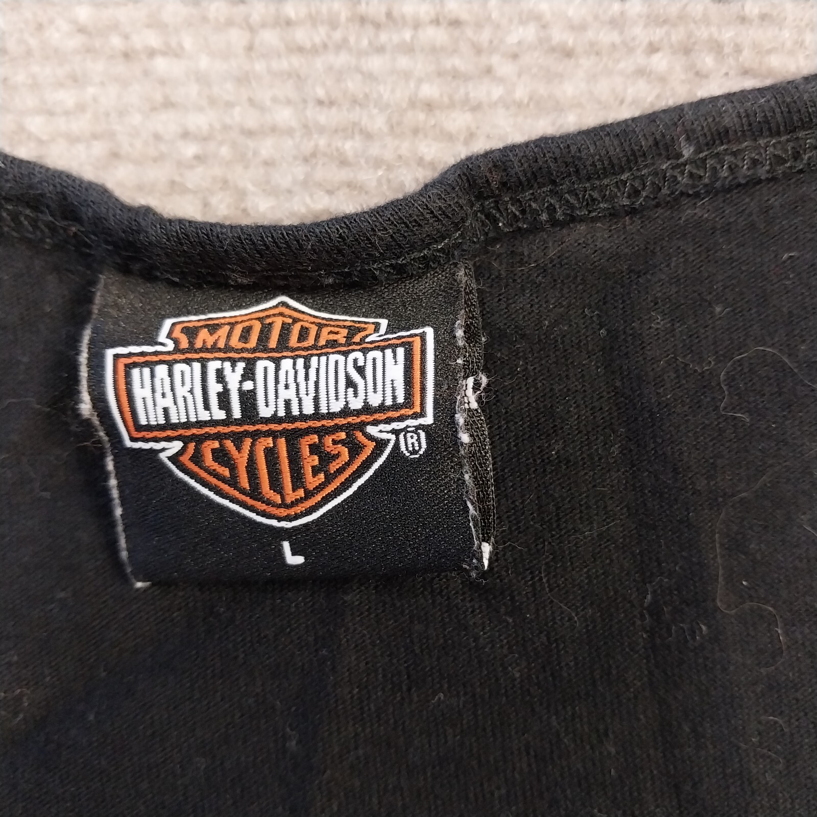 Harley Davidson Jim's On the Beach Mens Large Black S… Gem