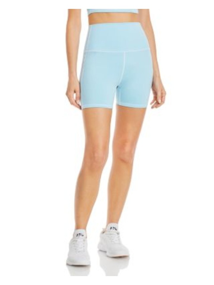 FRANKIES BIKINIS Womens Light Blue Active Wear Bike Shorts Shorts M eBay