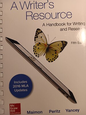 A Writer's Resource 5e MLA 2016 UPDATE Spiral