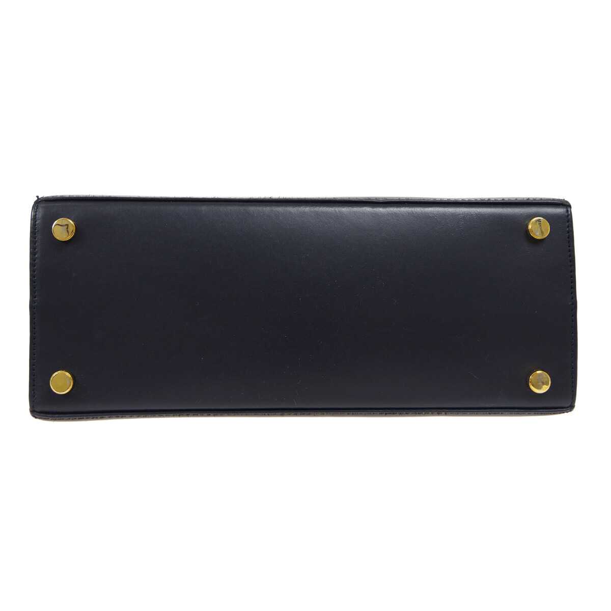 Salvatore Ferragamo Vara Bow 2way Hand Bag BA 214178 Purse Navy