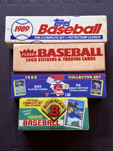 1989 Topps Bowman Fleer Score Baseball komplettes Set fabrikversiegelt (4)