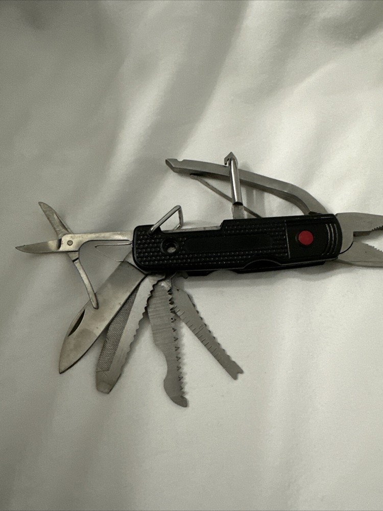 8-in-1 Multi-Tool with Needle Nose Pliers Screwdriver Scissors Ruler
