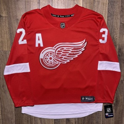 NWT Detroit Redwings Lucas Raymond Fanatics Captain Patch Home Jersey Men M $175