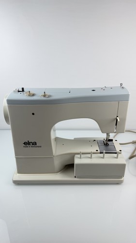 Macchina da cucire vintage Elna SU 62C 390B Tavara Ginevra e custodia in metallo testata - Foto 6 di 16
