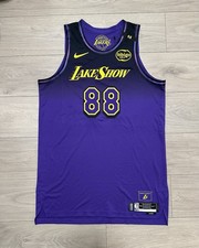 Lakers team issued Markieff Morris 54+6 city edition Lake show Pro Cut Jersey