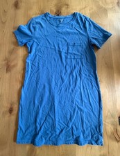 ana a new approach Women's Blue Short Sleeve Pocket T-Shirt Dress Size M