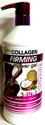 Everfirm Beauty 3-in-1 Collagen Firming Shower Gel w Coconut & Shea Butter