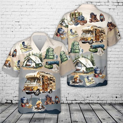 Camping Life Hawaiian Shirt, Casual Shirt For Men