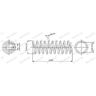 Monroe Fahrwerksfeder 21168781 hinten 8A0511115BS