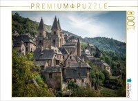 Calvendo Puzzle Conques, Das Dorf | 1000 Teile Lege-GrößE 64X48Cm Foto-Puzzle Fü