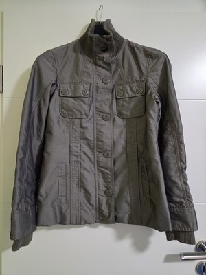ESPRIT COLLECTION Damen Jacke S 36 38 Greige Grau Beige Übergangsjacke NEUw