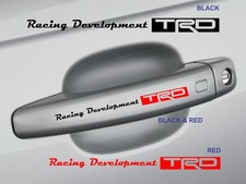 Set 4x Trd Racing Development Tacoma Tundra Toyota Doors Handle Stickers Decal