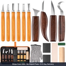 26 IN 1 Wood Carving Tools Kit for Beginners, Complete Woodworking Tools Set Inc