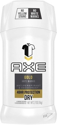 Axe Gold Anti Marks Deodorant 48Hr Dry Protection 2.7 Oz