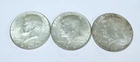 KENNEDY HALF DOLLAR LOT OF 3 - 90% SILVER #4878