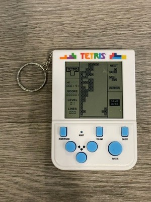 Arcade Tetris Key ring - Mini Game Keychain Mfg By FIZZ Creations-WORKS