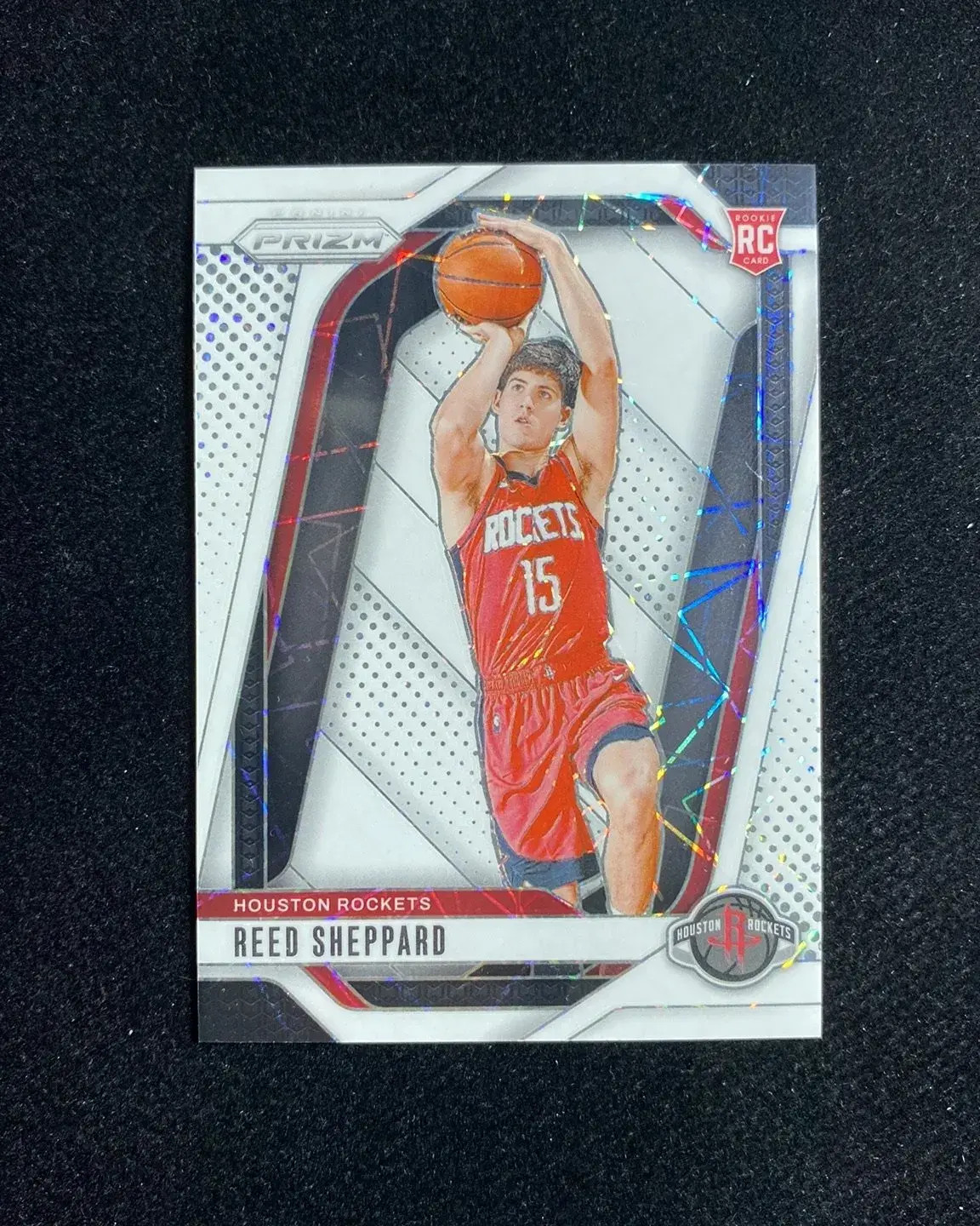 2024-25 Panini Prizm Reed Sheppard #268 White Laser Prizm 023/275 RC Rookie RB60