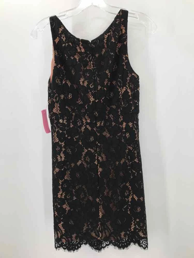 Abito corto senza maniche in pizzo nero taglia 4 collezione Michael Kors