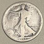 1917-S Walking Liberty Half Dollar 90% Silver REVERSE MINTMARK
