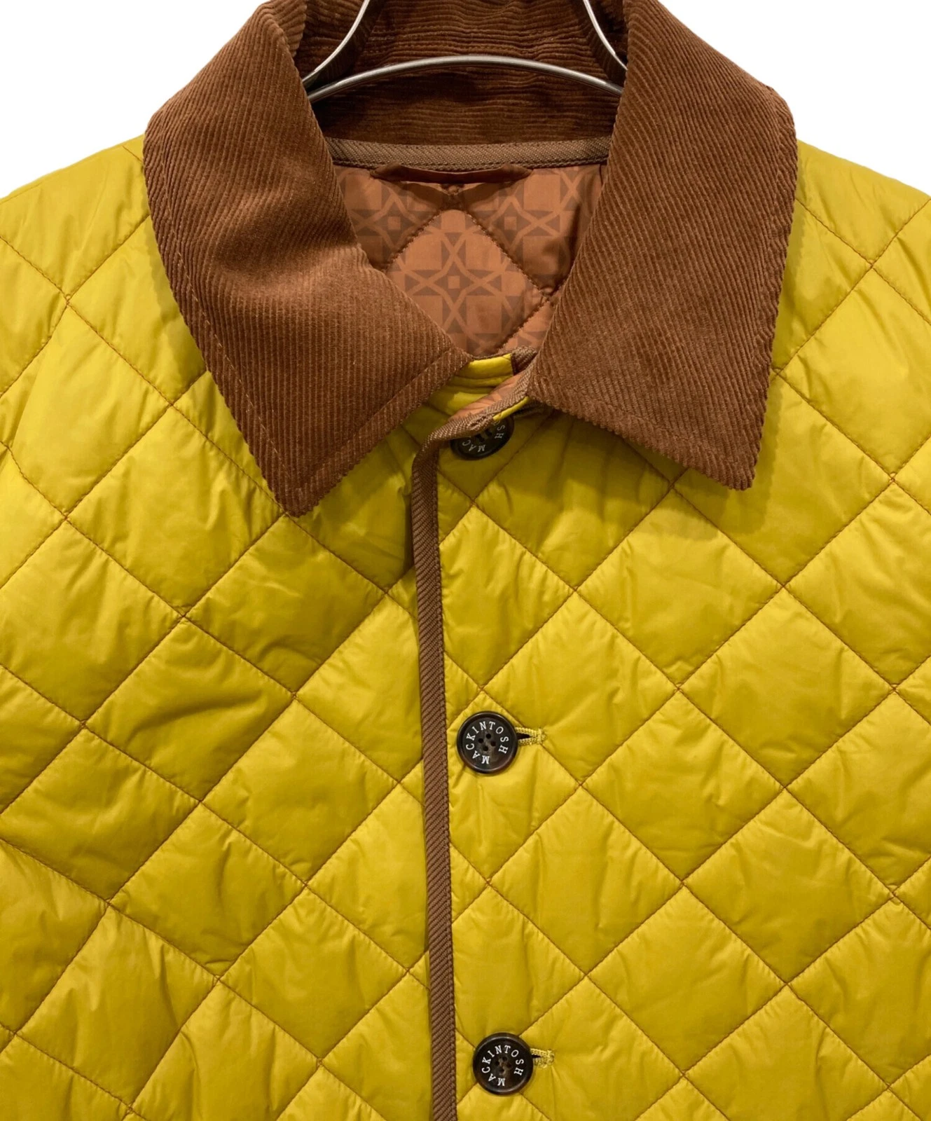 Mackintosh London Polyester Quilted Blouson Jacket Men's Size 40 Yellow - product detail image 4