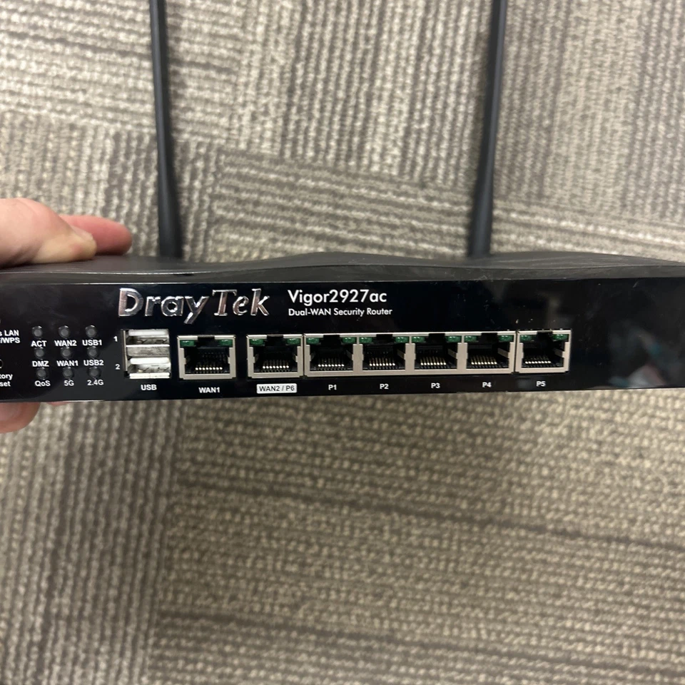Draytek VIGOR2927AC Dual-WAN Security Router with Power Cord - Image 3 of 4
