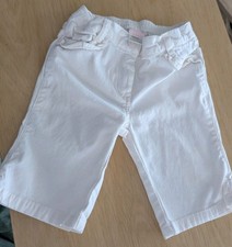Janie and Jack White Khakis Pants 6-12M Unisex Baby Toddler Elastic Waist