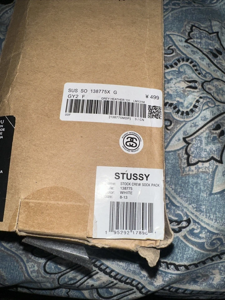 Pack de 3 calcetines blancos Stussy Foto 2 de 4
