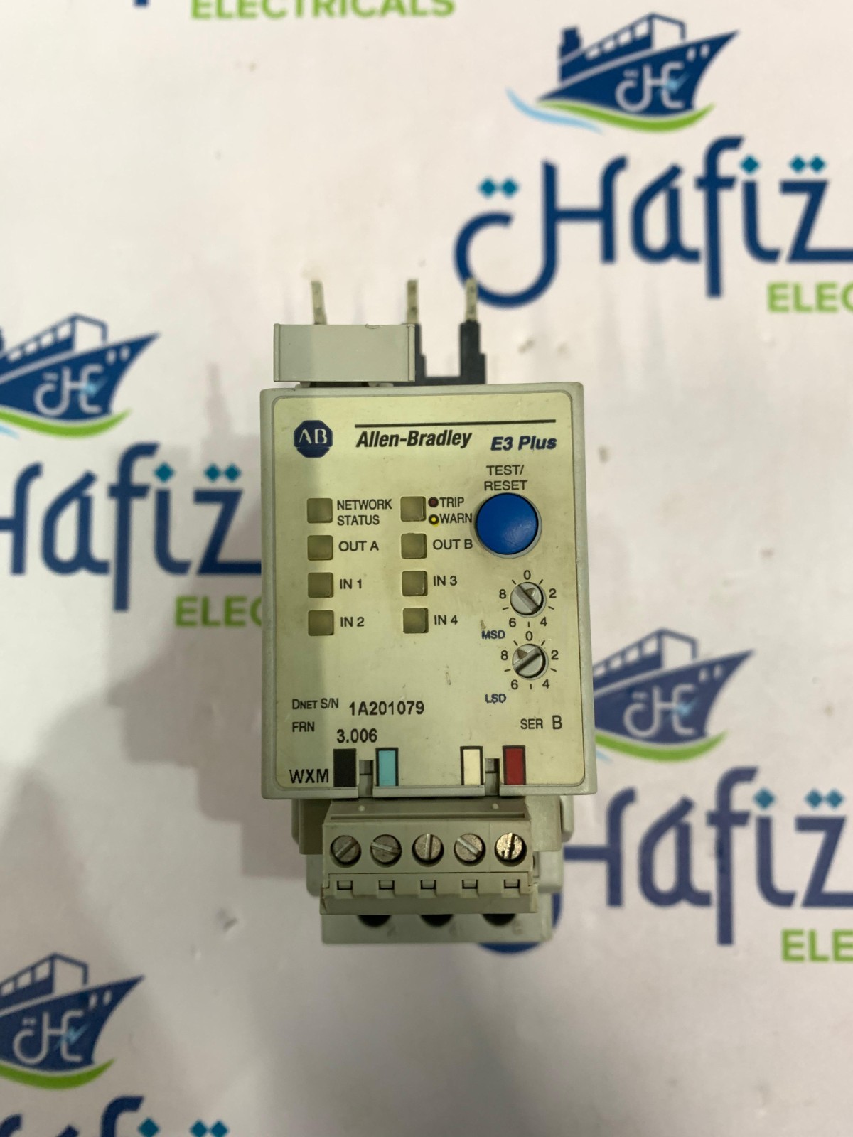 ALLEN BRADLEY 193-EC2BB /B E3 PLUS SOLID STATE OVERLOAD RELAY 3-15A FREE SHIPPIN