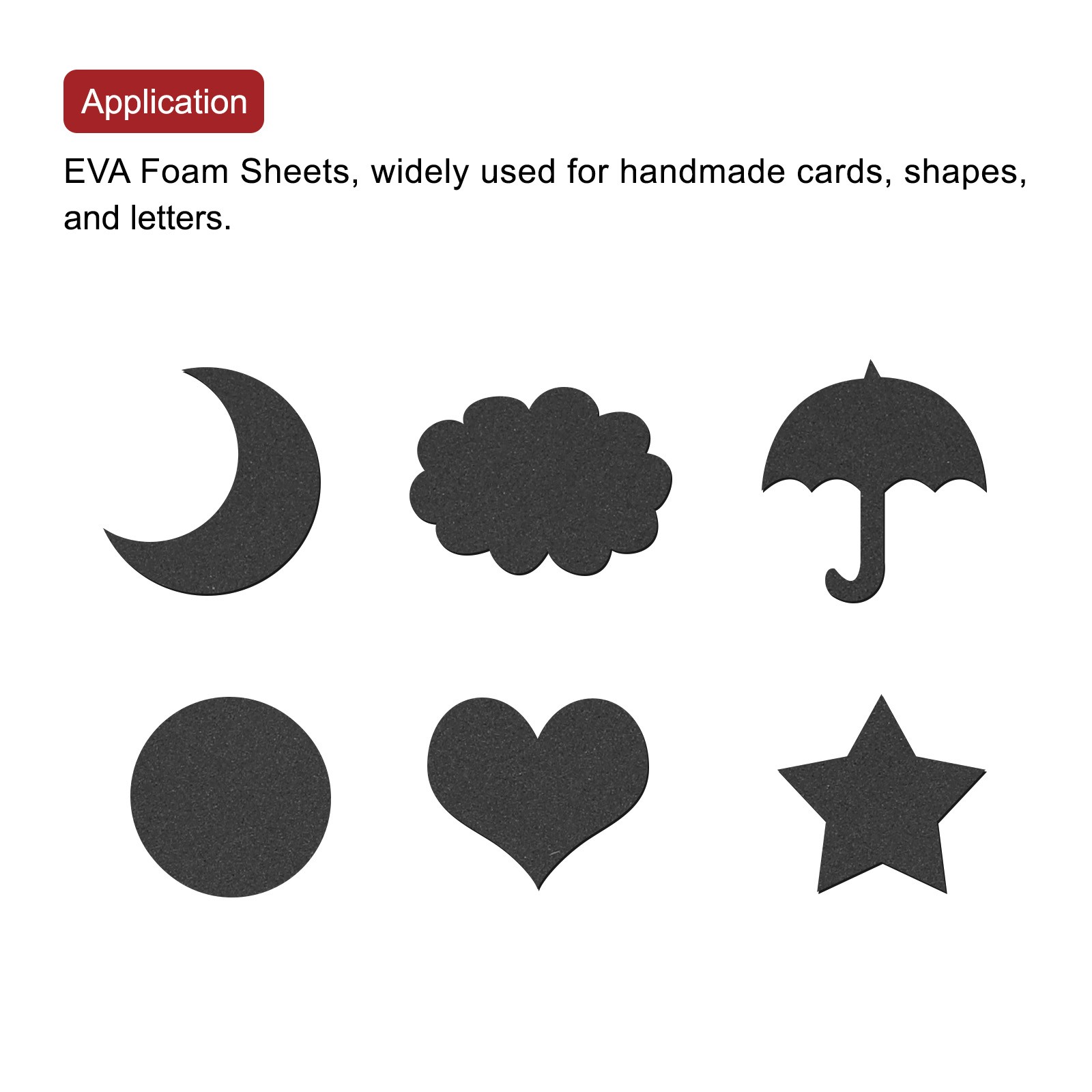 EVA Foam Sheets Black 38.9 Inch x 13.7 Inch 8mm Thickness for Crafts DIY DIY