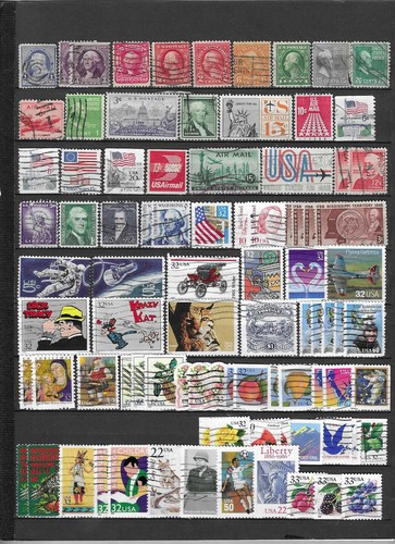 Prophila Lot 100 Timbres Divers États-Unis – Collection Philatélie Qualité Garantie