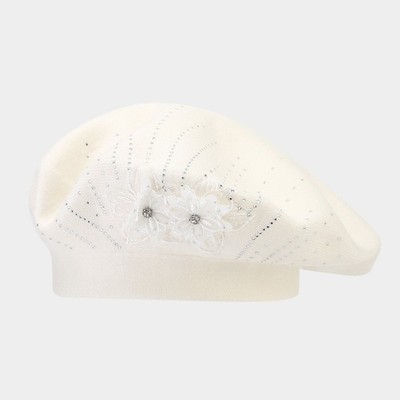 Women's Classic French Beret Elegant Artist Hat Warm Accessory for Autumn Winter