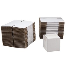 SUNLPH 50 Pack 4x4x4 Inches Shipping Boxes, Small Corrugated Cardboard Boxes ...