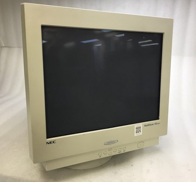 ベージュ CRTモニター 中型 Vintage NEC Monitor MultiSync FE950+ CRT Monitor w/Attached VGA | eBay