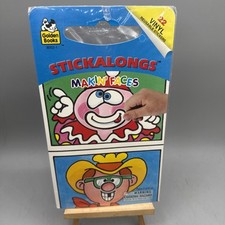 New Golden Book Reusable Vinyl Stickers Stickalongs Making Faces