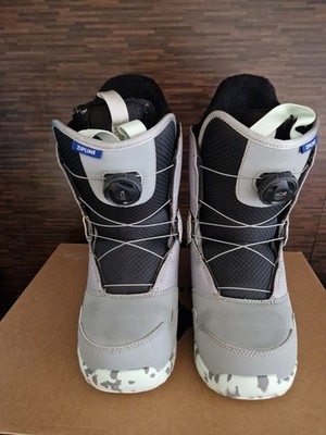 Burton Zipline BOA  Snowboard Boot Kids - Gray/Neo-Mint