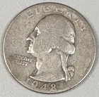 1948 D Washington Quarter 90% Silver