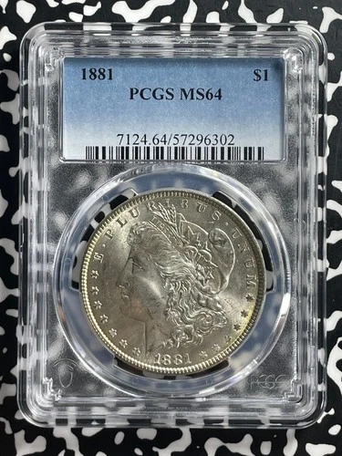 1881 U.S. $1 Morgan Dollar PCGS MS64 Lot#G594 Silver! Choice UNC!