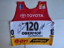 Biathlon Weltcup 2005 Oberhof handsigniertes Leibchen Fischer Andresen Gjelland