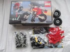 Vintage LEGO Expert Builder 1924 Motorcycle 100% Complete, Box & Instructions