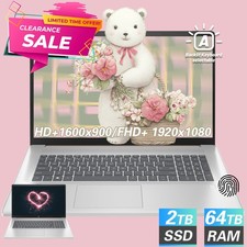 HP Laptop 17.3"HD Backlit KB Intel Core i5-1334U 10cores UPTO 64GB RAM 2TB SSD