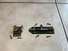VINTAGE ANTIQUE CABINET/DOOR LATCHES WITH MOUNTING SCREWS