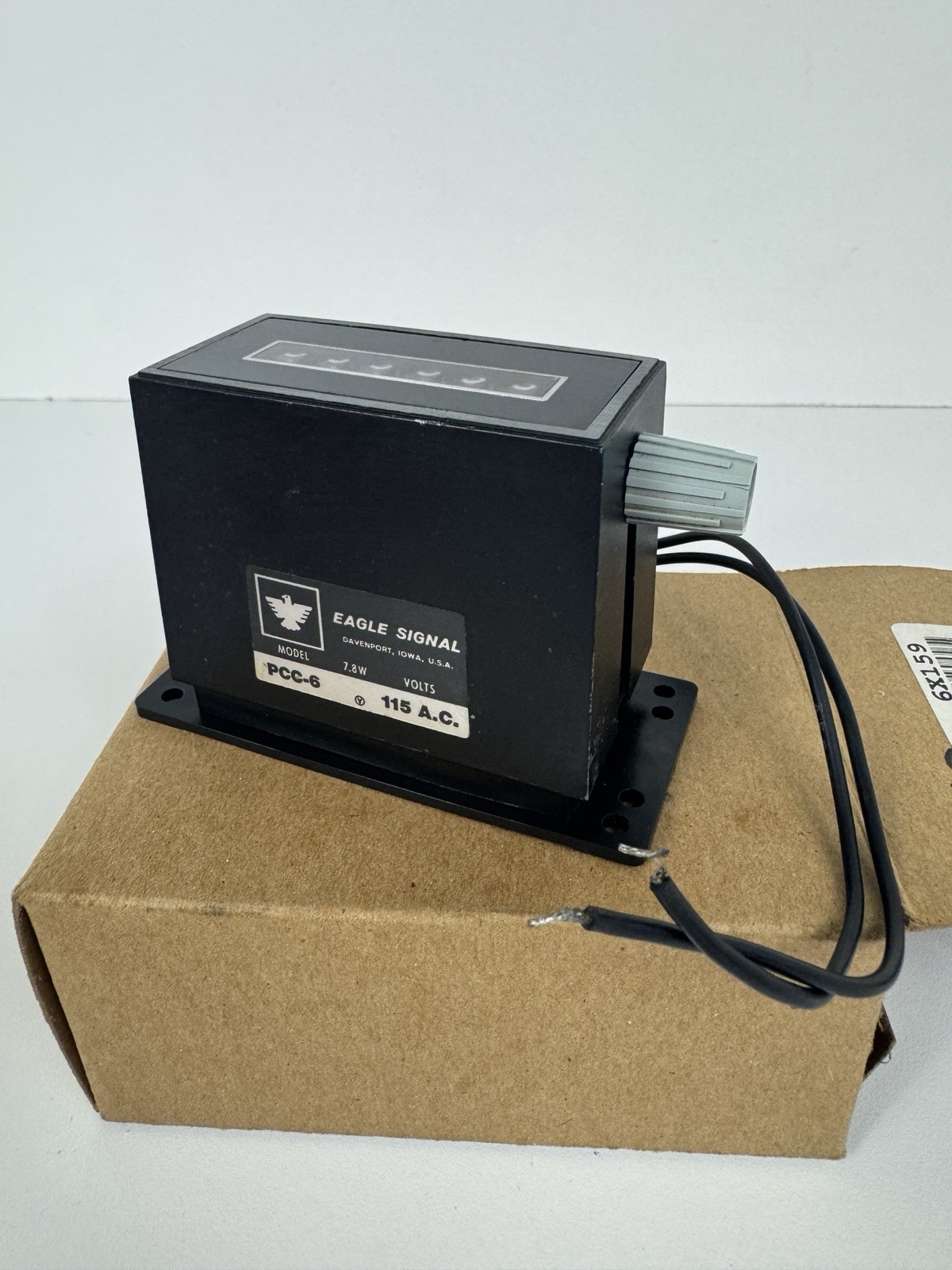 Eagle Signal PCC-6 6 Digit Electromechanical Counter 115VAC 7.8W NOS USA