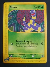 Ekans 108/165 - Expedition Base Set - Pokemon Ereader Card - Excellent Condition