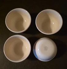 4 Corelle Rice/Dessert bowls 12 oz Winter Frost White
