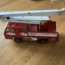 Tonka Snorkel Fire Truck broken Bucket Vintage 70s Pressed Steel